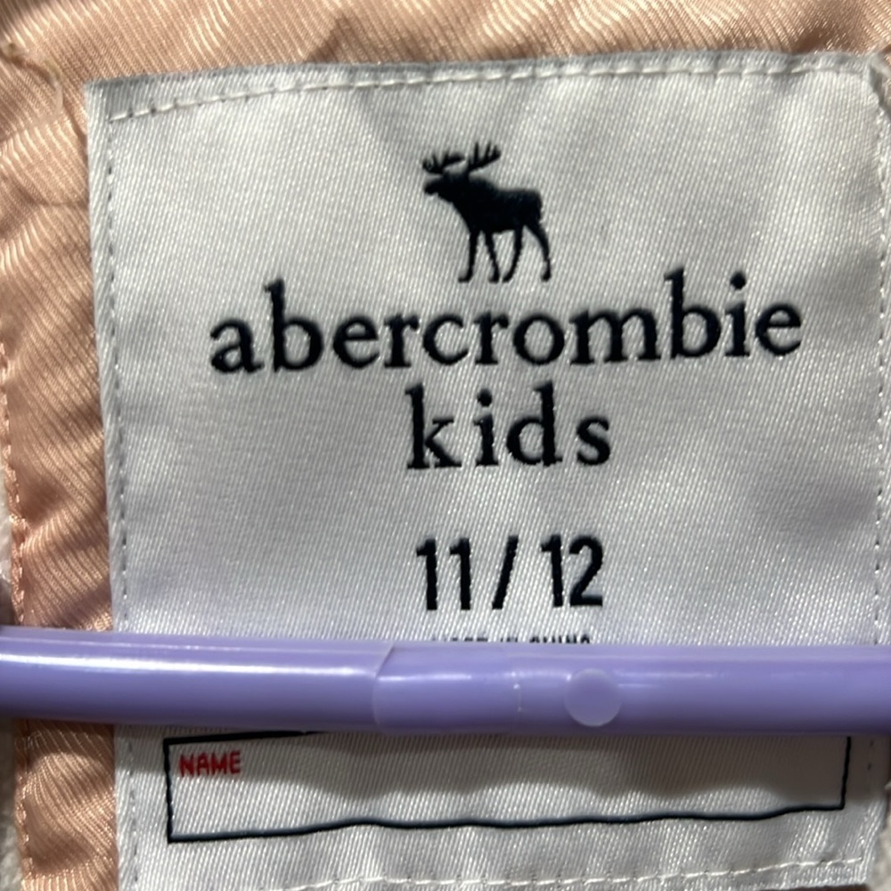 Abercrombie Kids Pink Quilted Jacket Shacket - Picture 2 of 6